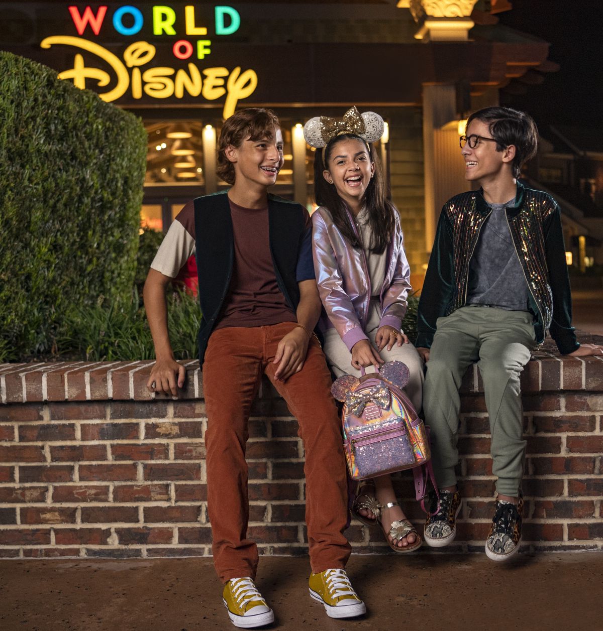 Guests browse colorful Disney merchandise inside the World of Disney store at Disney Springs Marketplace, the largest Disney retail location in the world.